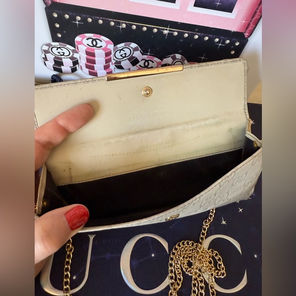 GUCCI GG Guccissima Leather Long Wallet with Chain - Picture 15 of 16